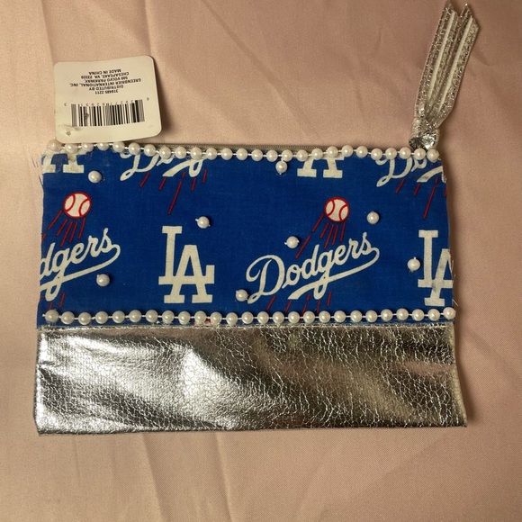 Blue and Silver Dodgers Clutch - Picture 3 of 3